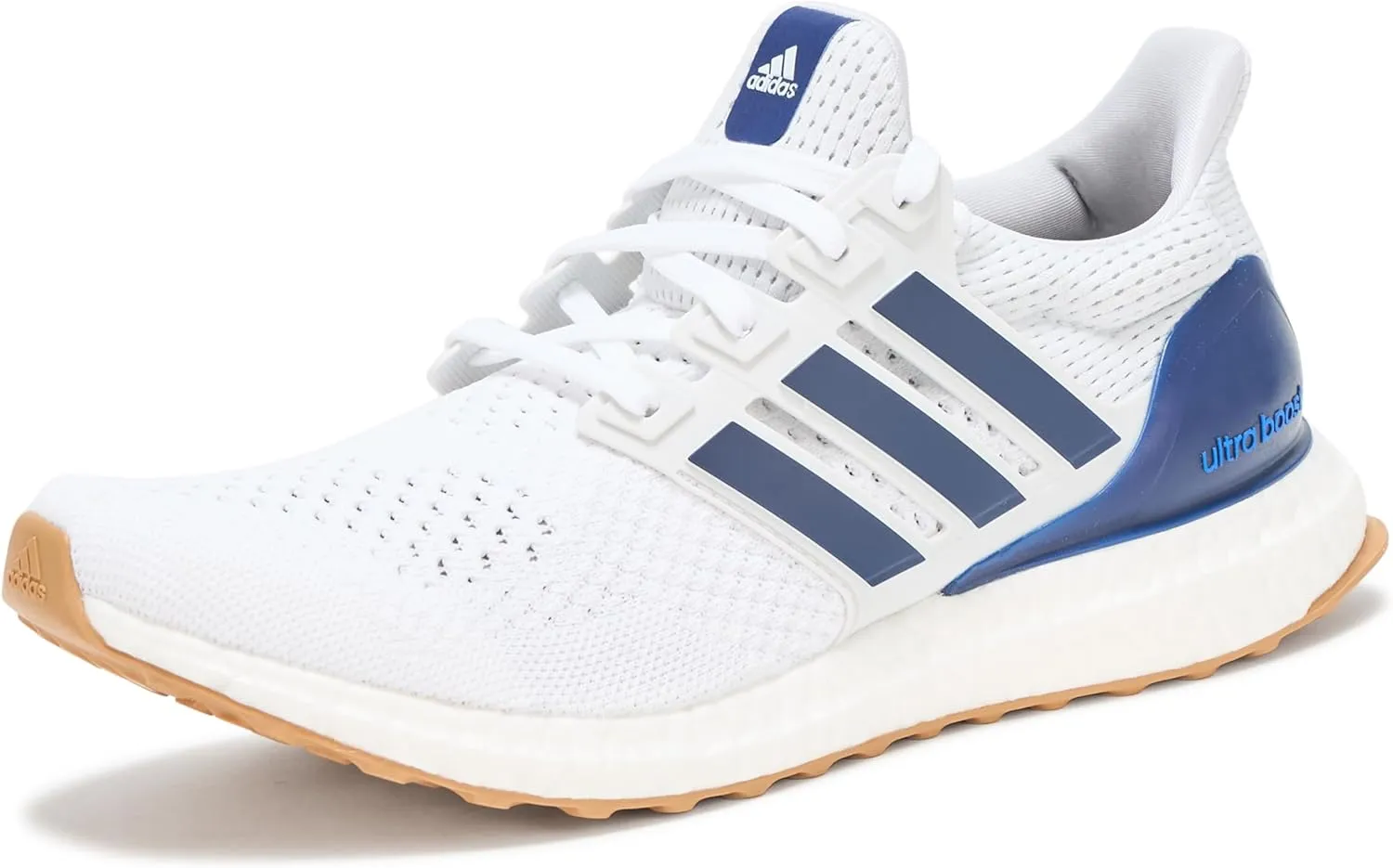 adidas Men's Ultraboost 1.0 DNA Sneaker, White/Dark Blue/Gum, 6.5