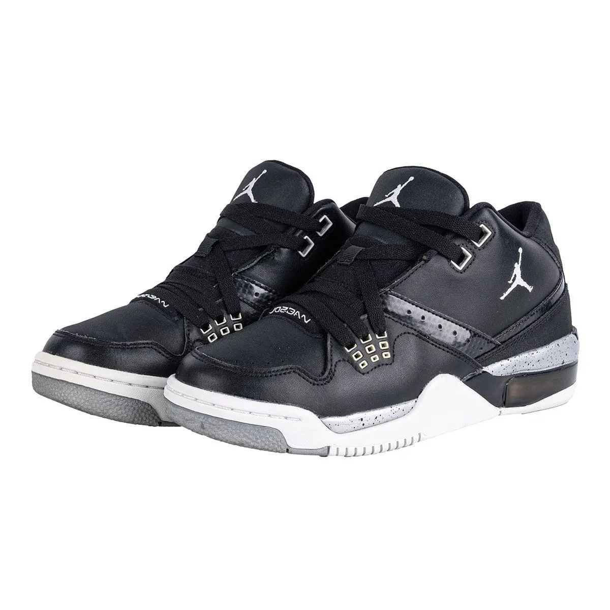 Air Jordan Flight 23 Bg Sneakers Leather Black Colour For Kids