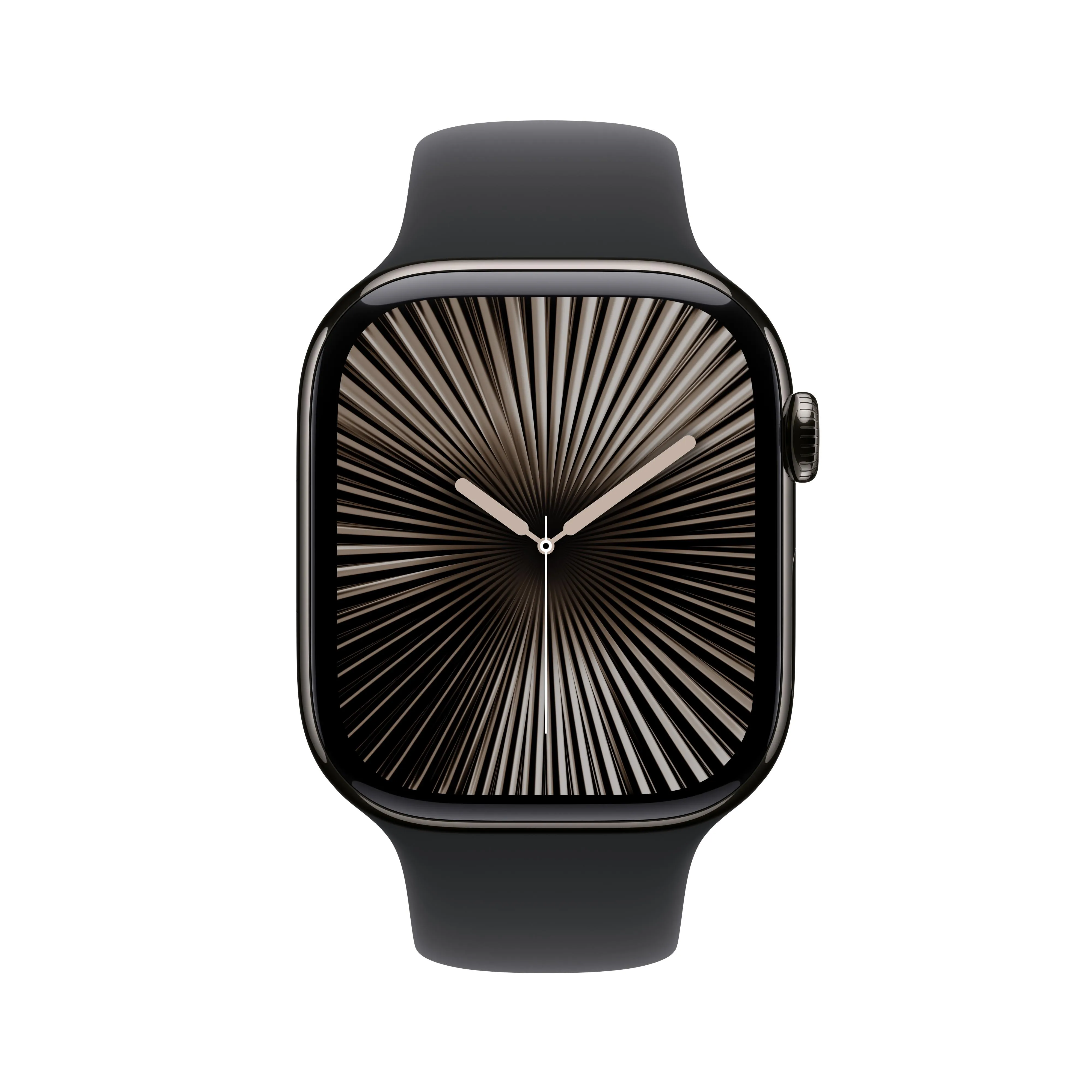 Apple Watch Series 10 GPS   Cellular 46mm Slate Titanium Case with Black Sport Band - S/M