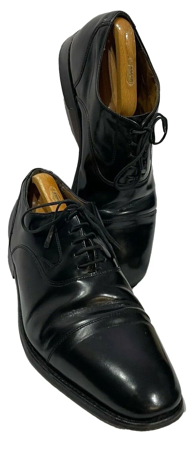 Black Leather Shoes Oxford Lace Up - Ex Hire