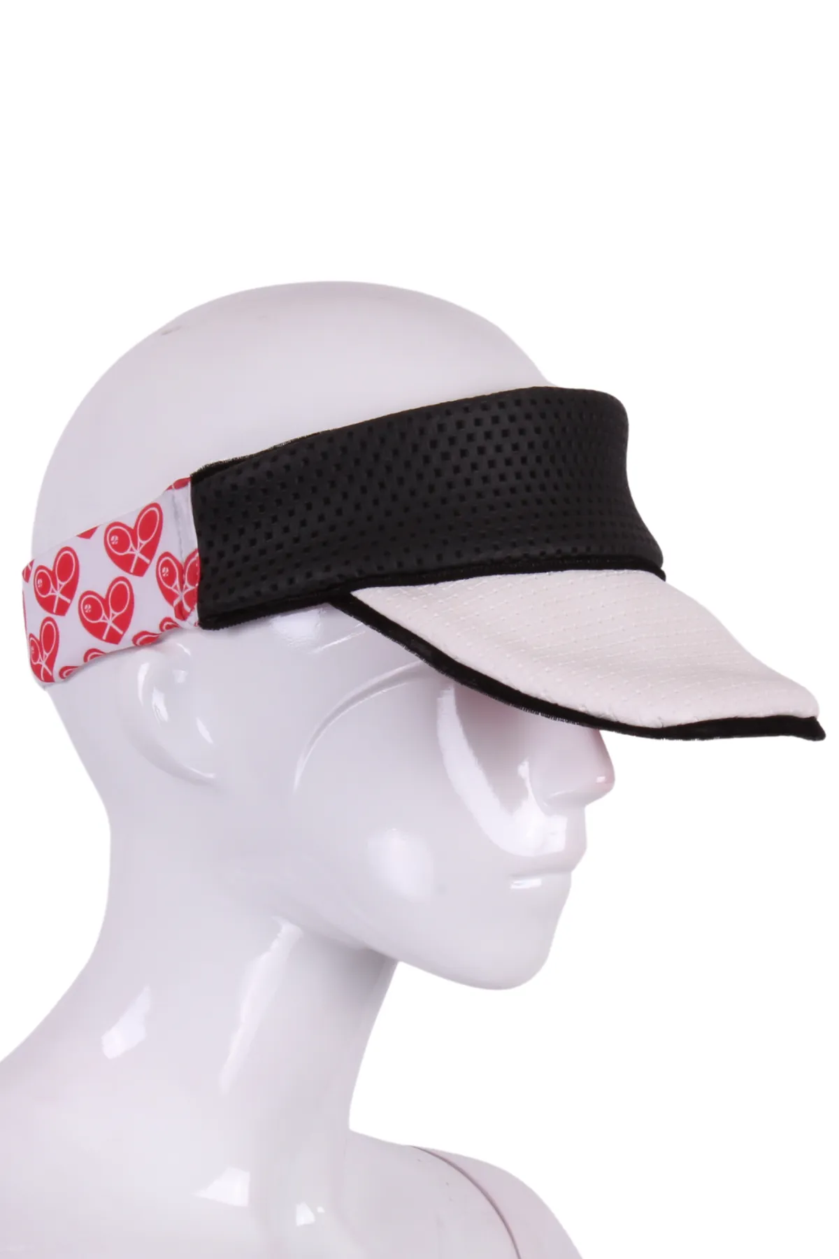 Love Tennis Visor with Elastic Band