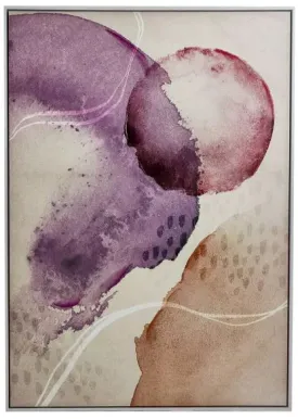 Purple Hand Painted Print
